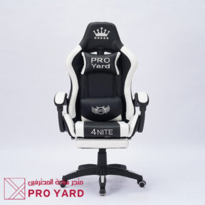 كرسي العاب قيمنق لون أبيض