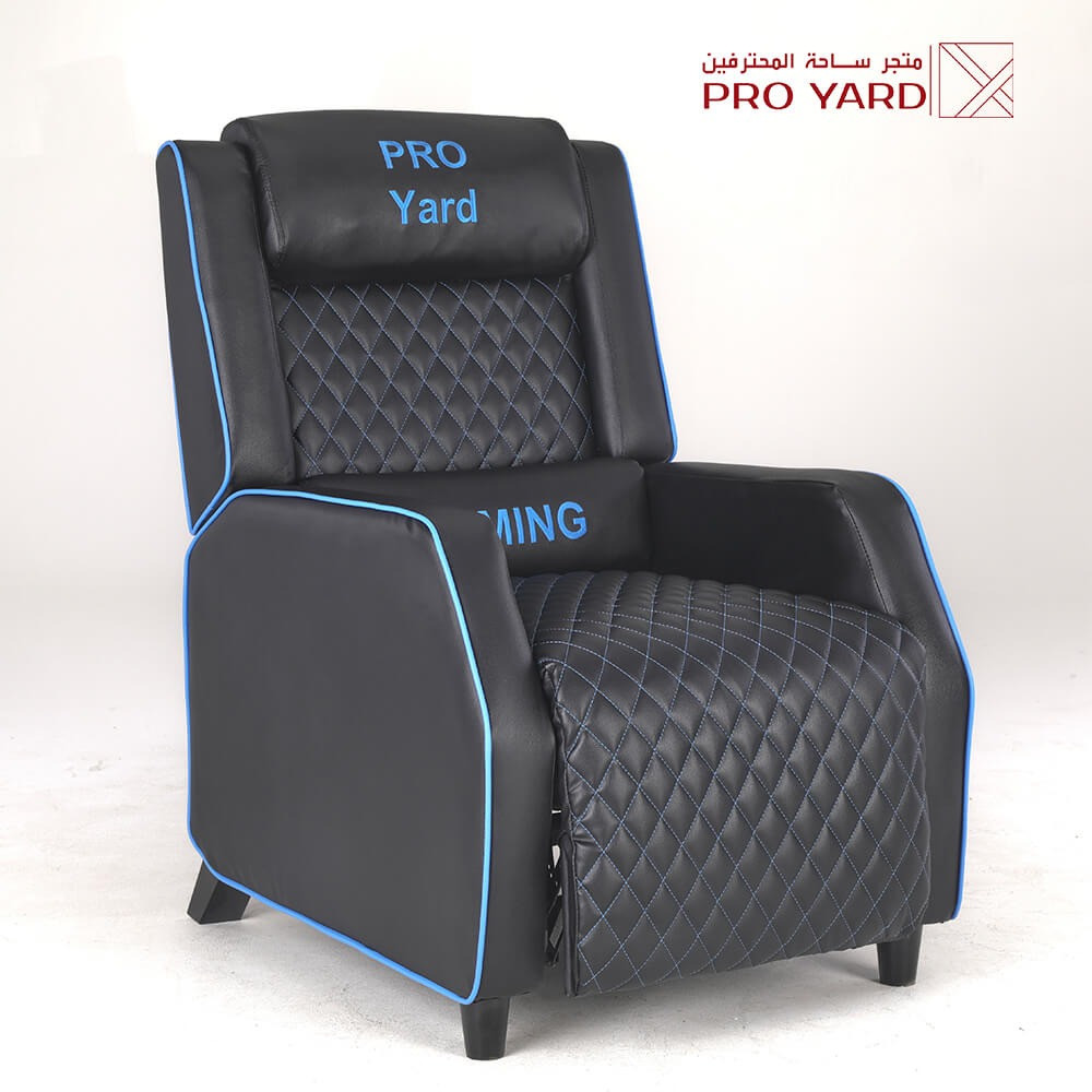 كرسي قيمنق للوزن الثقيل أزرق ماركة برو يارد كرسي قيمنق للوزن الثقيل أزرق